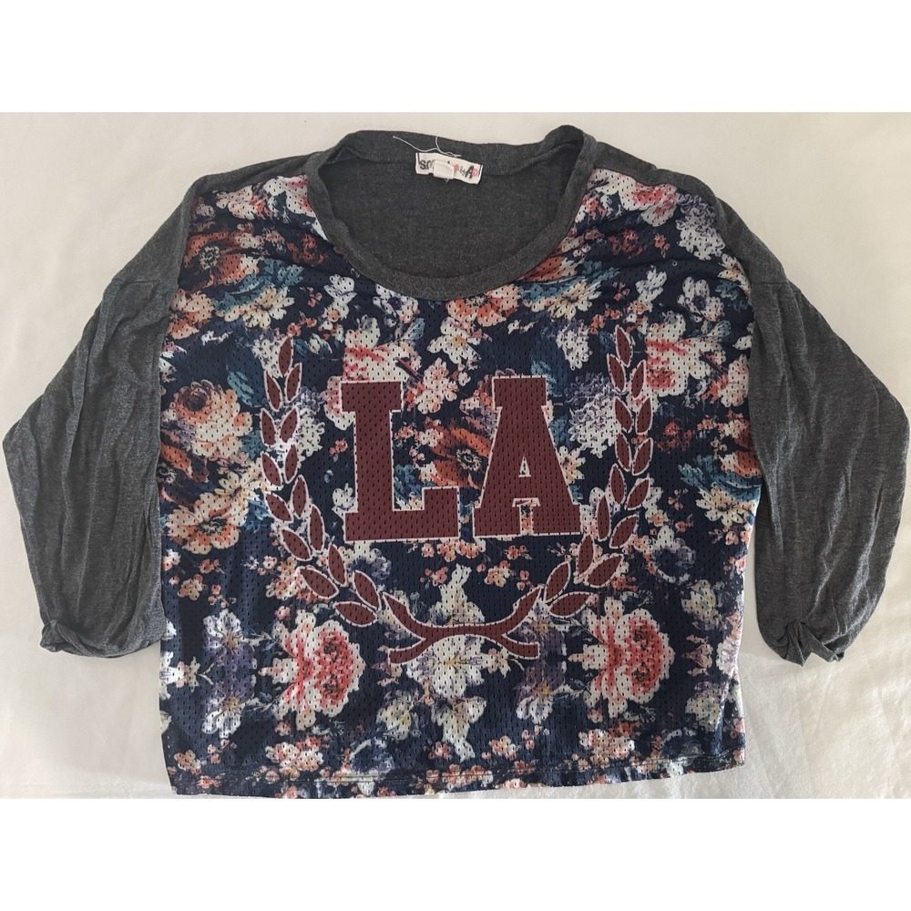 Women's Long Cropped Jersey Shirt - Size Medium